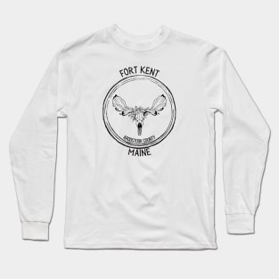 Fort Kent Maine Moose Long Sleeve T-Shirt